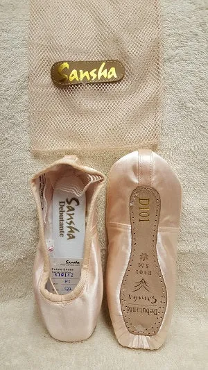 Debutante -- Demi-Pointe Shoe -- Peach Pink Satin Hot Day Nature Walk