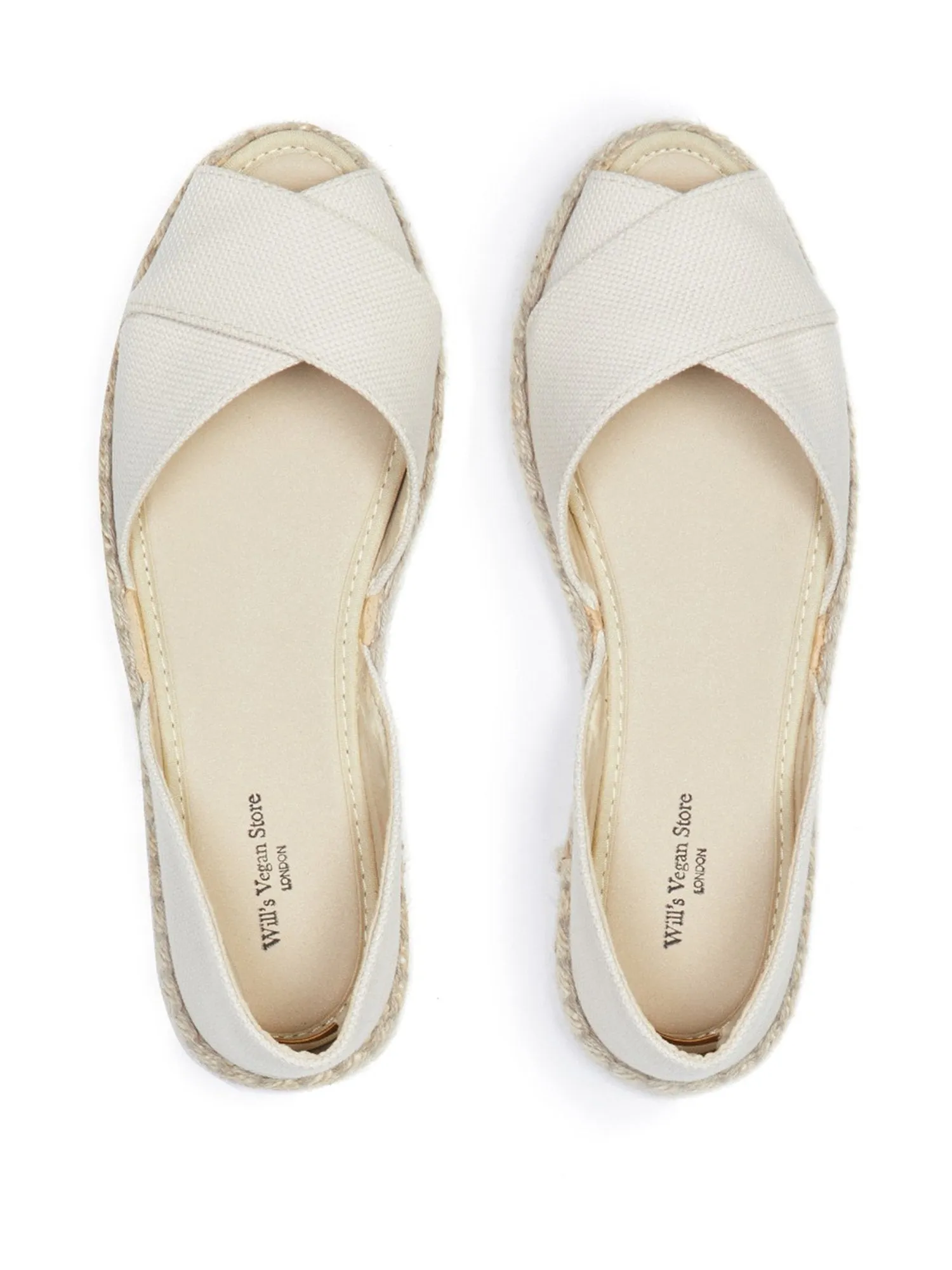 Recycled Espadrille Cross Over Straps Sleek Function Open Toe