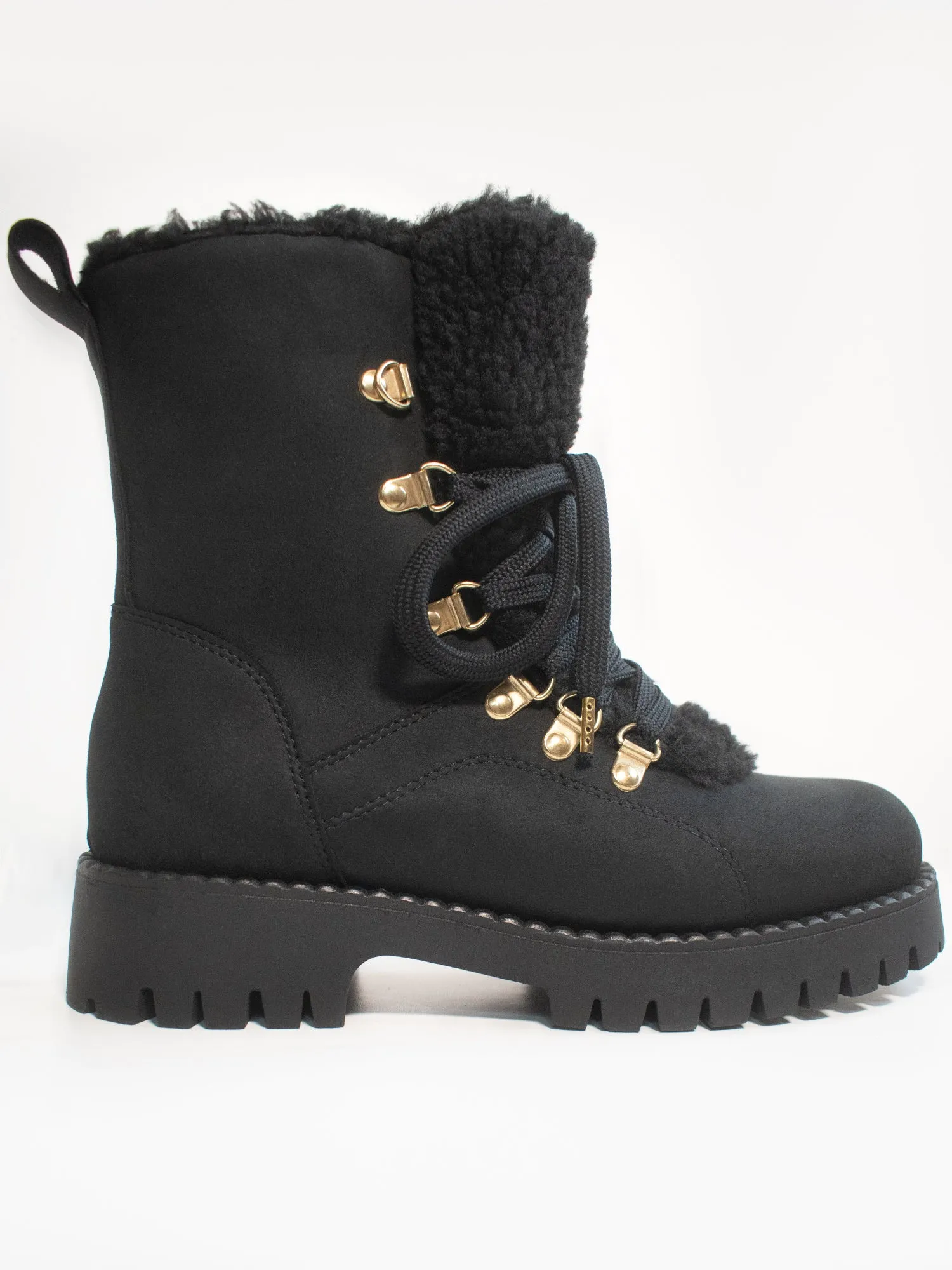 Urban Explorer Bootie Cut Recycled Vegan Shearling Boots