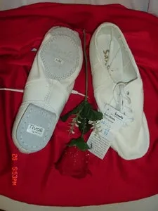 Edwin -- Canvas Split Sole Jazz Shoe, Suede Sole -- White Anti Odor Quick Drying Work Commute