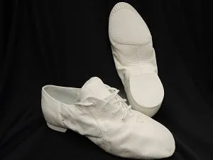 Women's Jazz Soft -- Split Sole Jazz Oxford -- White Wind Chill