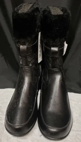 subtle style Aitani -- Women's Casual Zip Boot -- Black