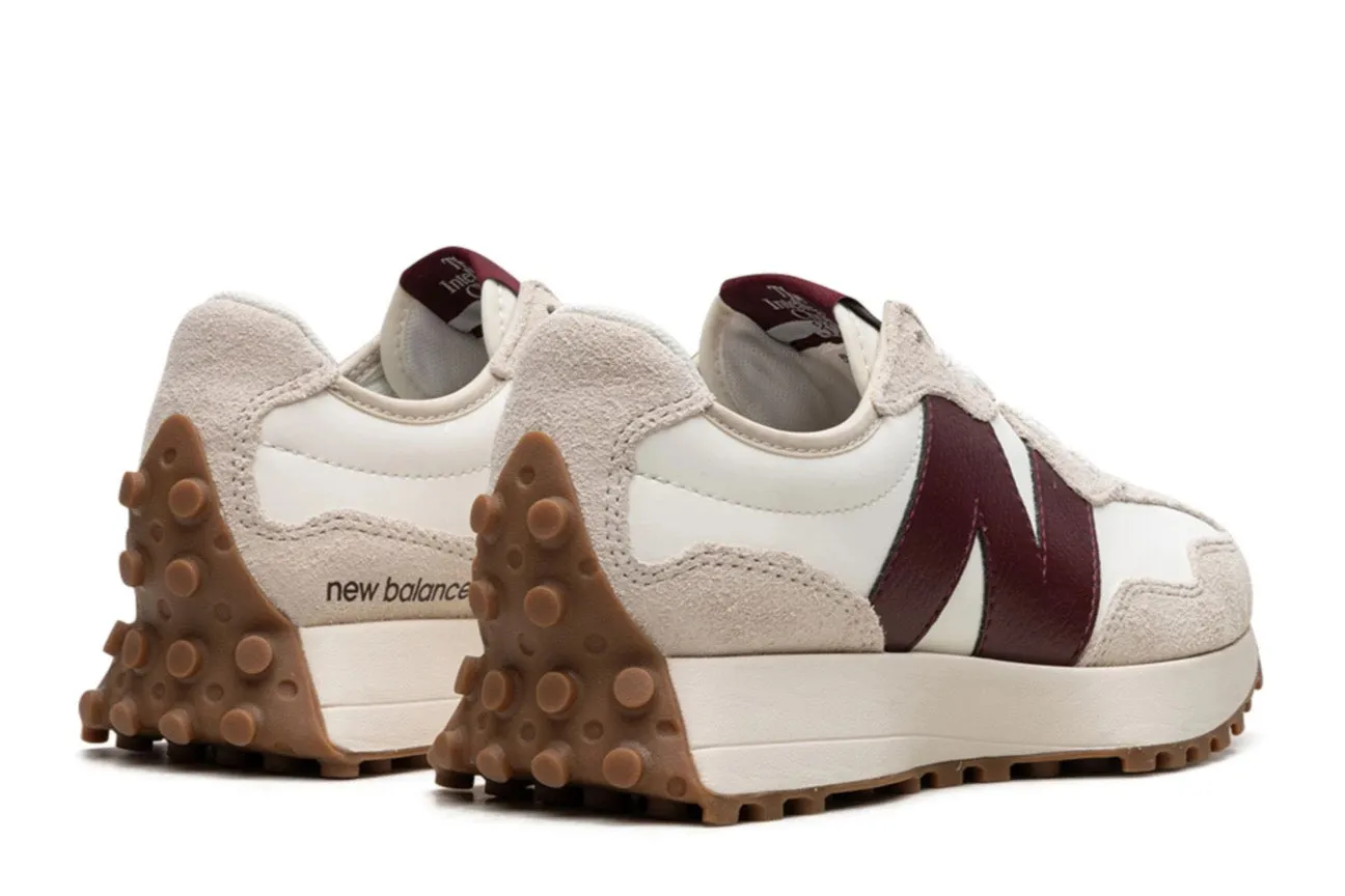 New Balance 327 Moonbeam Classic Burgundy (Women's) Every Step Hero Walk