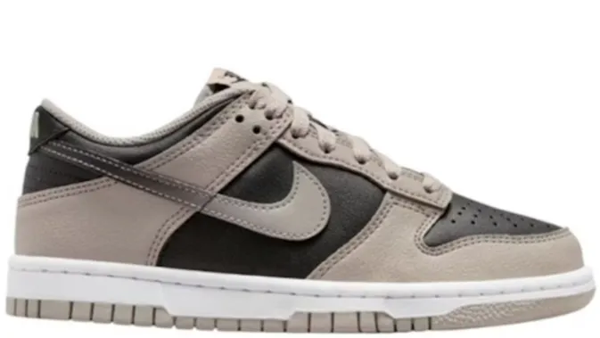 Nike Dunk Low College Grey Black (GS) Durable outsole All Terrain Stylish Commuters