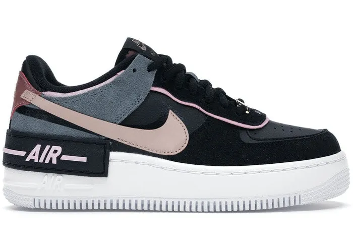 Nike Air Force 1 Shadow Black Light Arctic Pink Claystone Red (W) Fashionable Carry Easy
