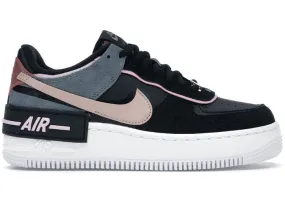 Nike Air Force 1 Shadow Black Light Arctic Pink Claystone Red (W) Leather Upper