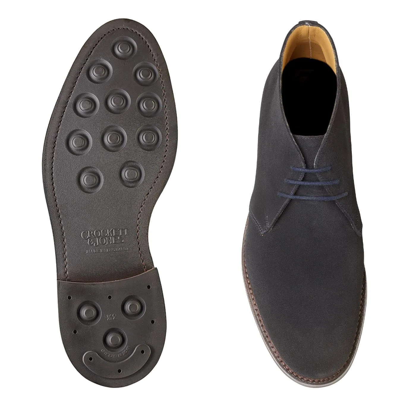 Chiltern Navy Suede Knit Top Soft Interior