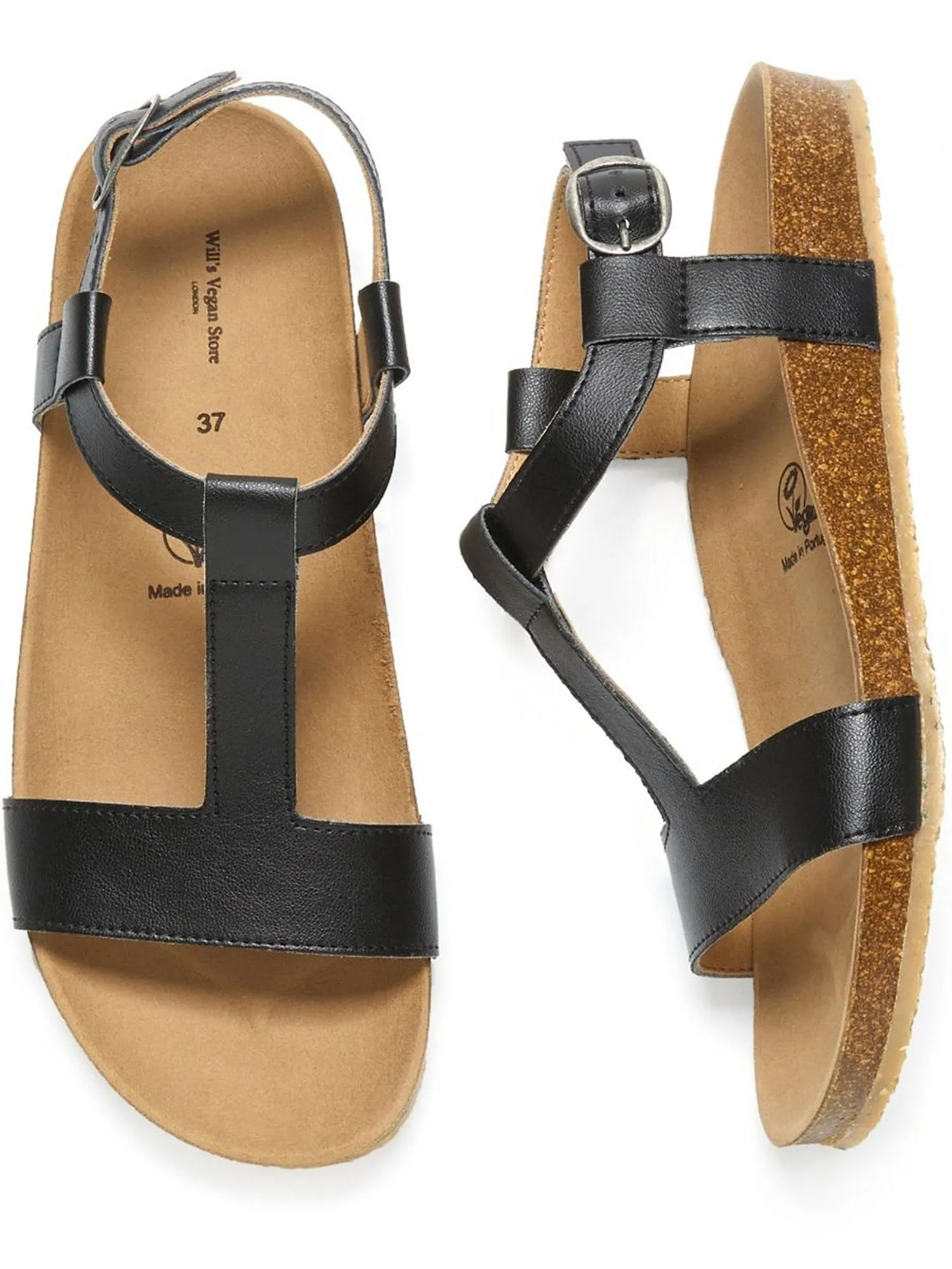 Neutral Finish Footbed Sandals