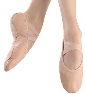 Medley Leather -- Split Sole Ballet Slipper -- Pink Island Step