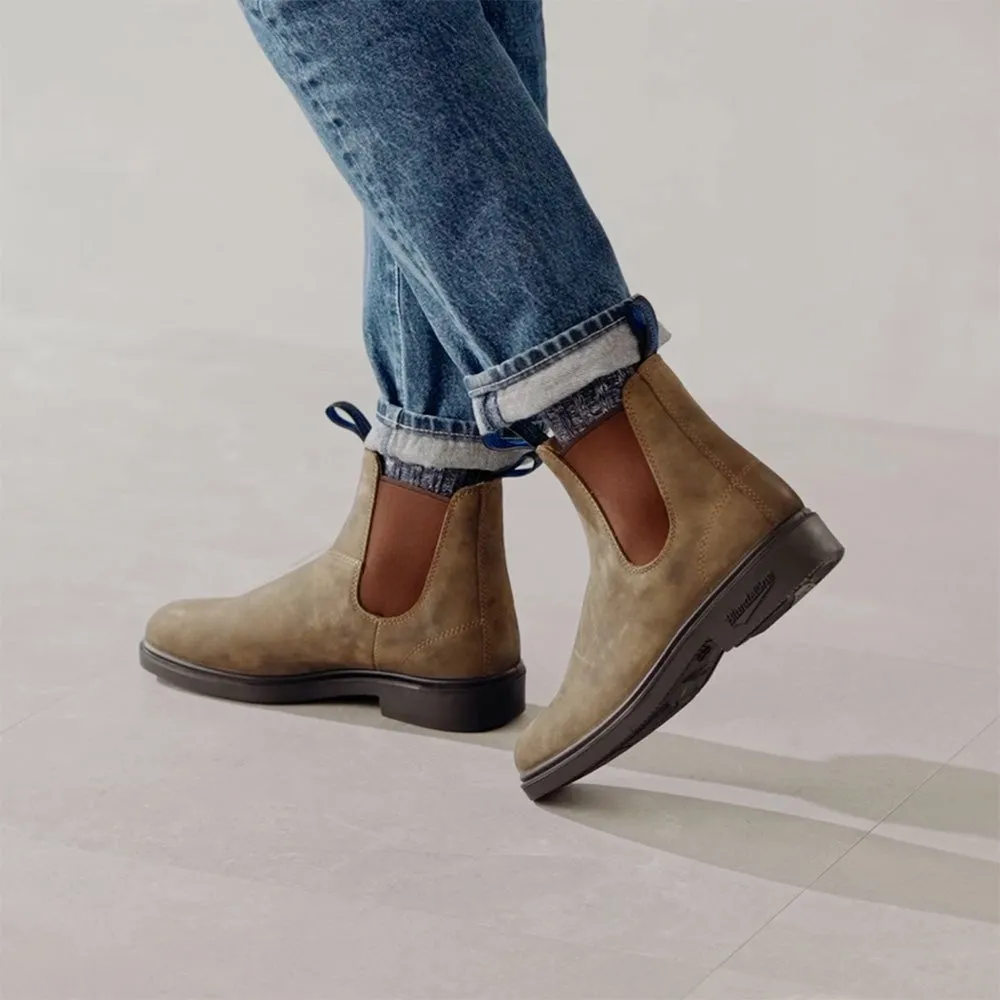 Gloss-Finish Blundstone Winter Thermal Dress in 1391 Rustic Brown Waterproof Standing All Fast Run