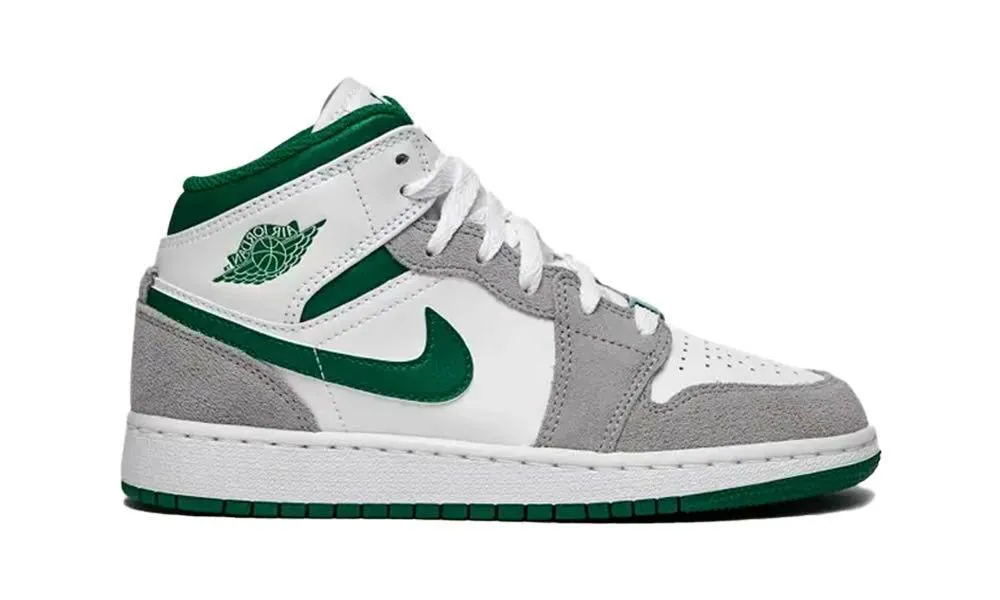High Arch Stable Step Air Jordan 1 Mid SE Grey Green (GS)