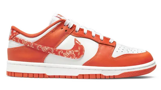 Power Grip Cotton Touch Nike Dunk Low Essential Paisley Pack Orange