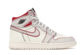 Jordan 1 Retro High Phantom Gym Red (GS) Leg Long Day Long
