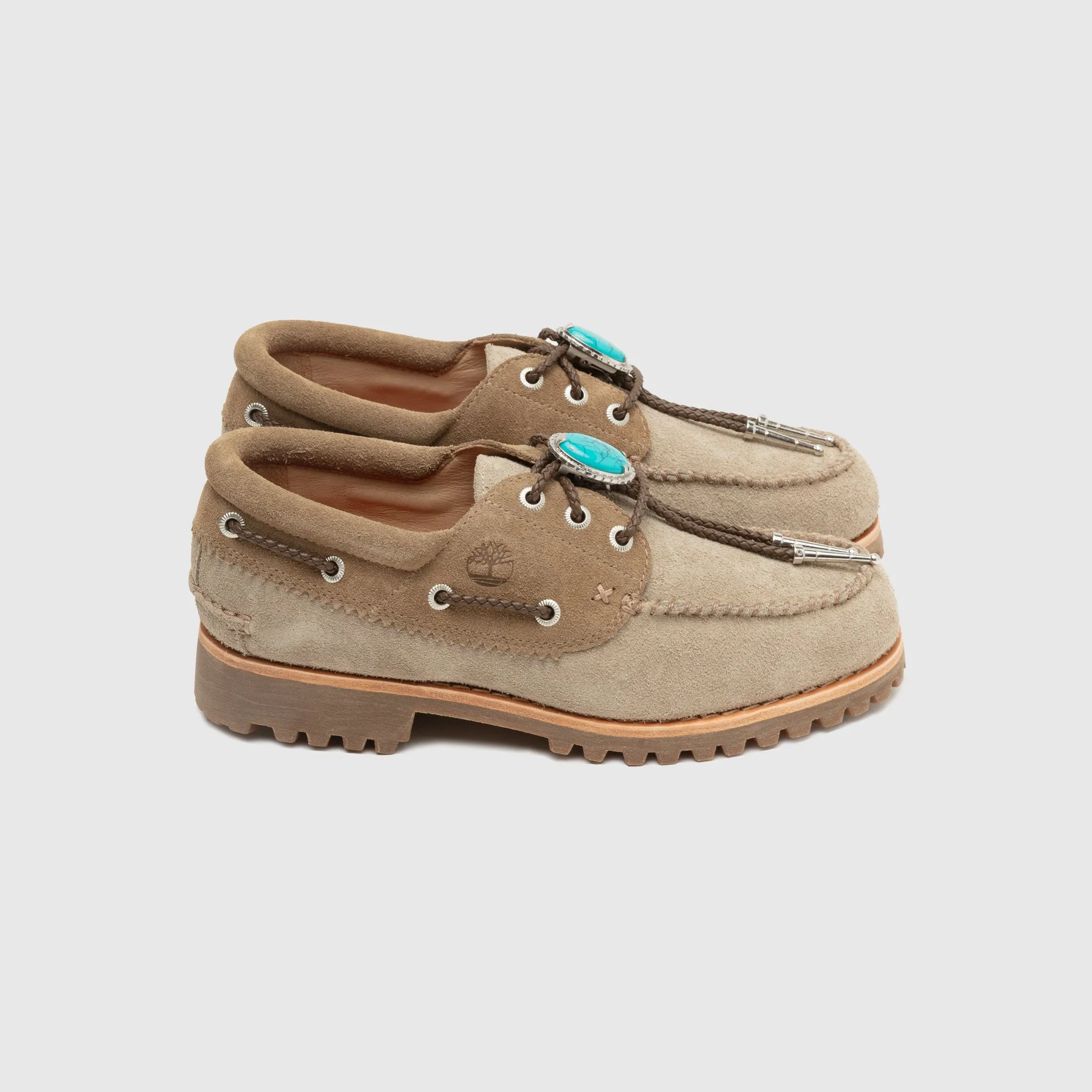 Global Cool Retro Mood PACKER X 3-EYE LUG HANDSEWN BOAT SHOE "SANTA FE"