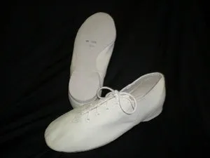 Helena -- Full Sole Jazz Oxford, Suede Sole -- White Comfortable Insole Icon Edge