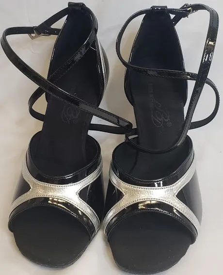 3.38" Autumn -- Flare Heel Latin Sandal Antique Glow