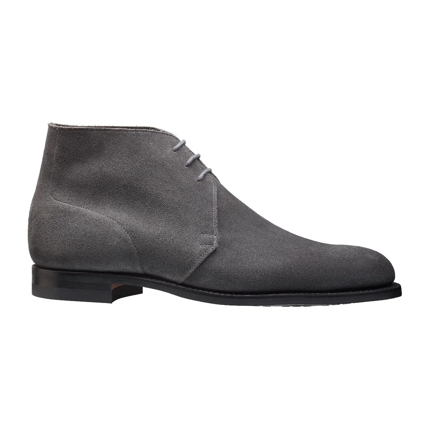 natural materials comfortable socks Chukka Shark Grey Suede