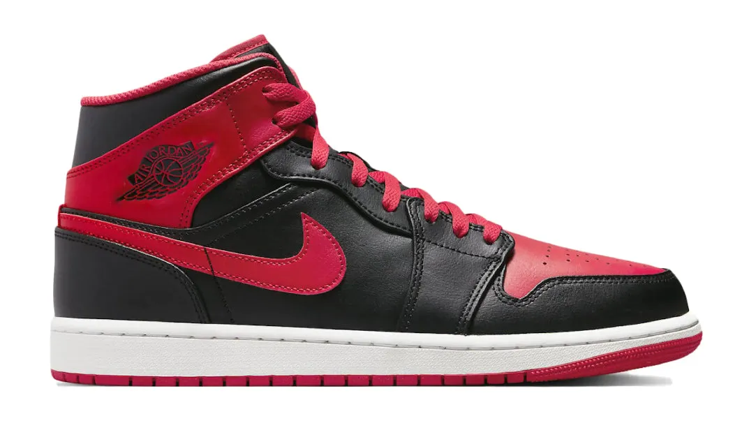 Shine Bright Strong Stitching Jordan 1 Mid Alternate Bred 2022 (GS)