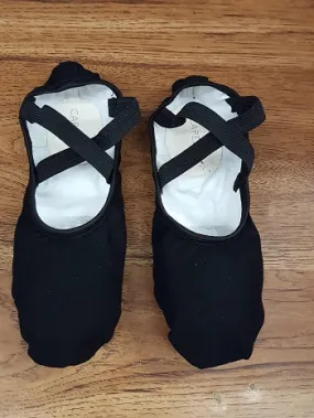 Hot Mood Hanami -- Four Way Stretch Canvas Split Sole Ballet -- Black