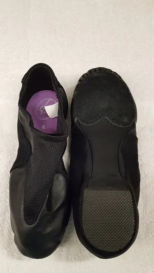 Motion -- Sueded Split Sole Jazz Shoe -- Black Foam Lining Running Errands Joy Step