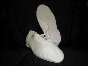 Henri -- Men's Full Sole Jazz Oxford -- White High-End Look