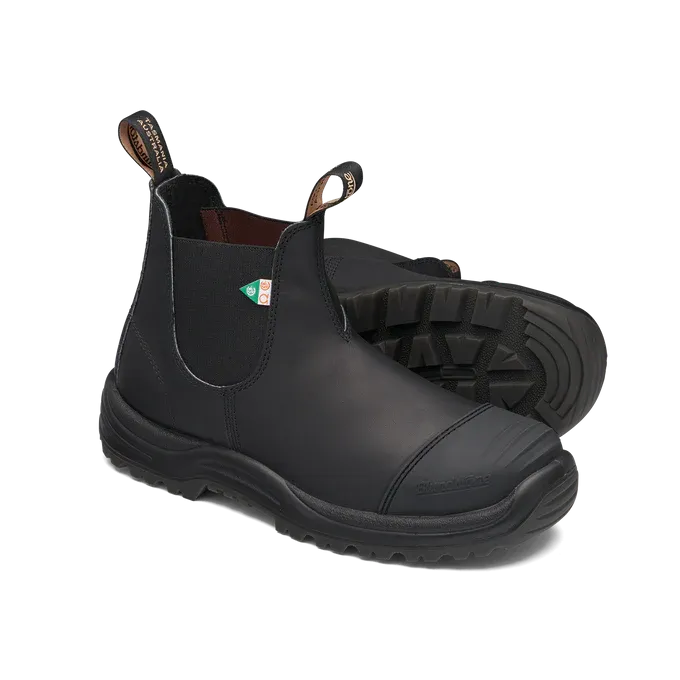 Soft outsole Blundstone 168 - Work & Safety Boot Black with Toe Cap