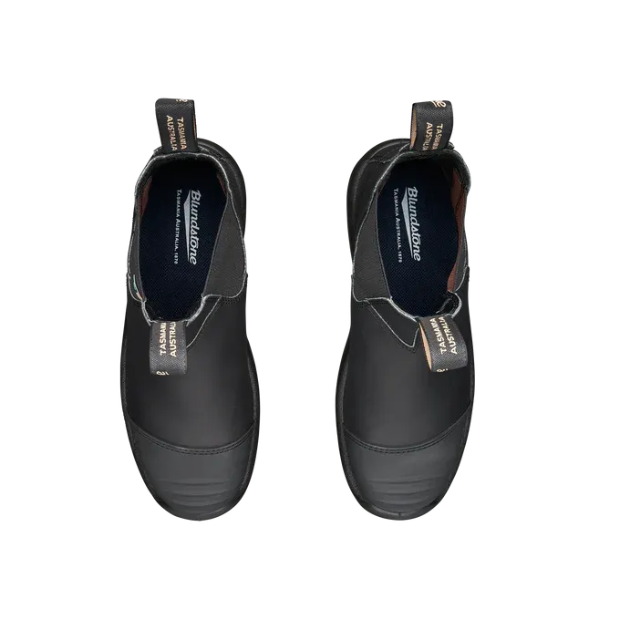 Blundstone 168 - Work & Safety Boot Black with Toe Cap Flat Sole