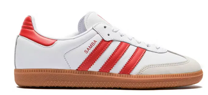 adidas Samba OG White Solar Red Gum (Women's) Agile Path