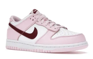 Toe box Nike Dunk Low Pink Foam Red White (GS)