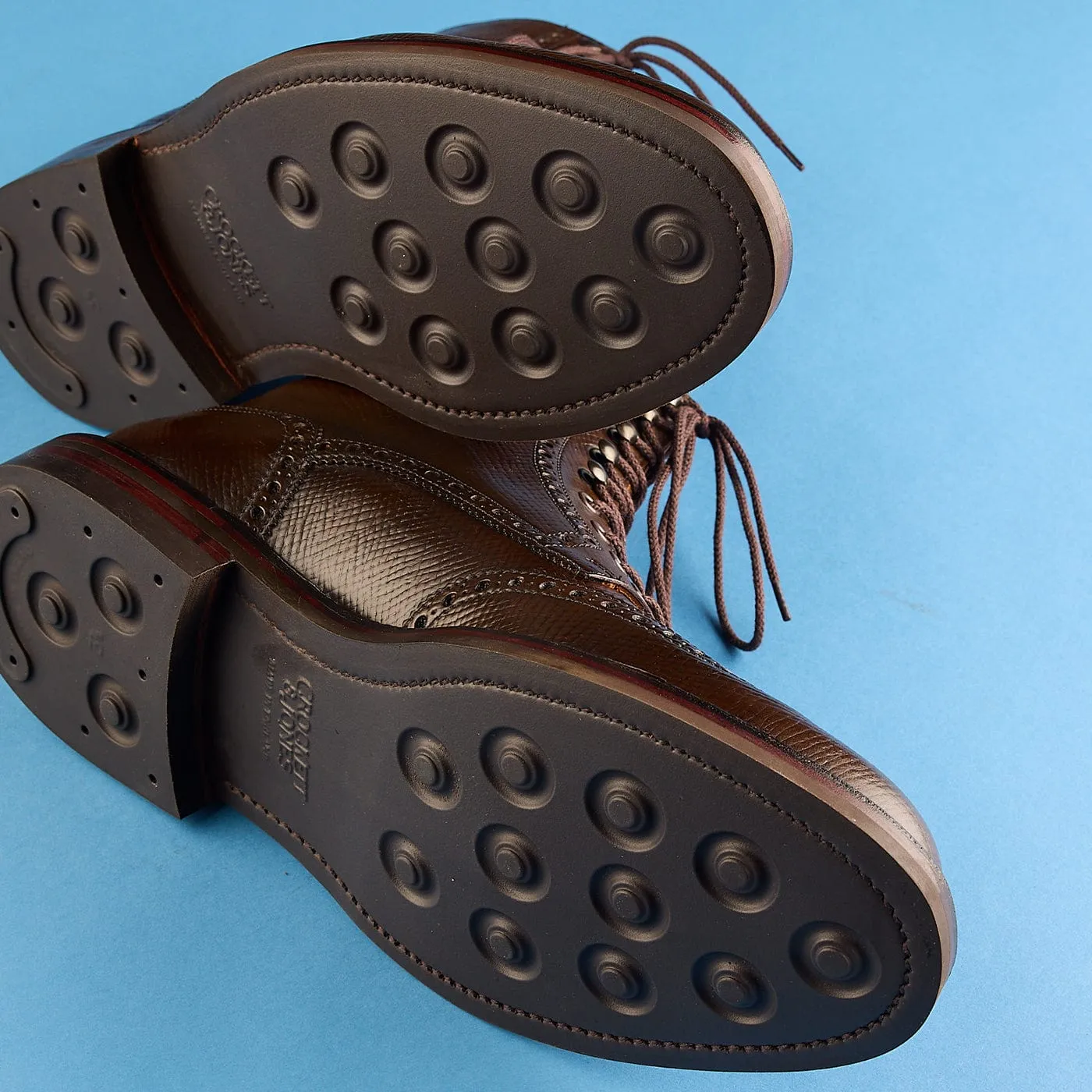 Islay Dark Brown Hatch Grain Cordovan Extreme Grip