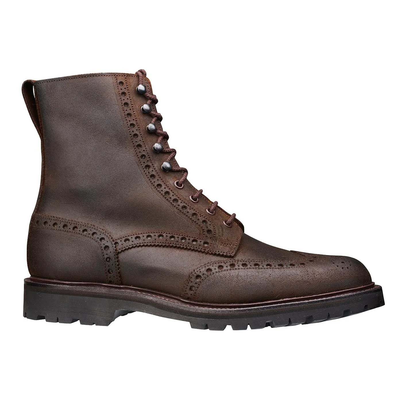 Islay Dark Brown Rough-Out Suede Low Ankle Style Italian Glam