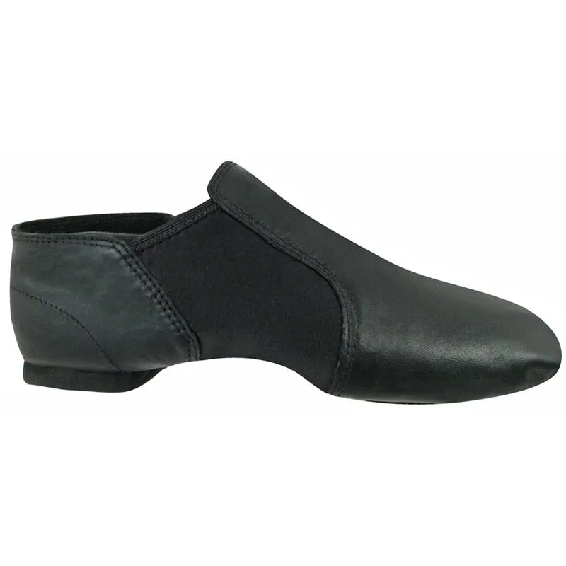 Comfort toe Corner Style Javier -- Spit Sole Jazz Slip-On -- Black