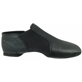 Comfort toe Corner Style Javier -- Spit Sole Jazz Slip-On -- Black