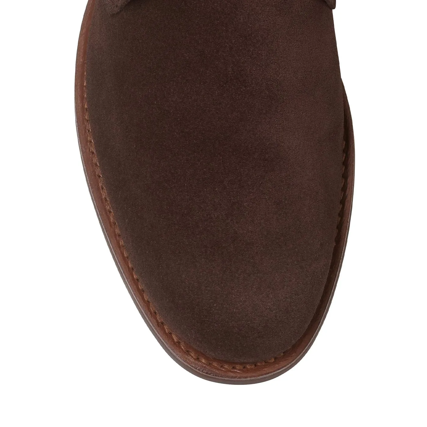 Chukka 4 Dark Brown Reverse Butt Suede Velvet Texture Firm Hold