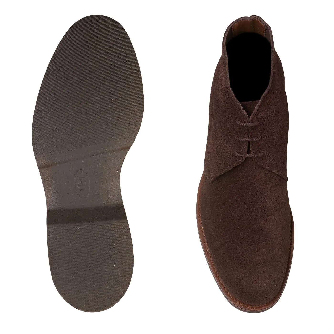 Chukka 4 Dark Brown Reverse Butt Suede Minimal Color