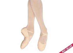Pump -- Canvas Split Sole Ballet -- Pink Smooth Soles