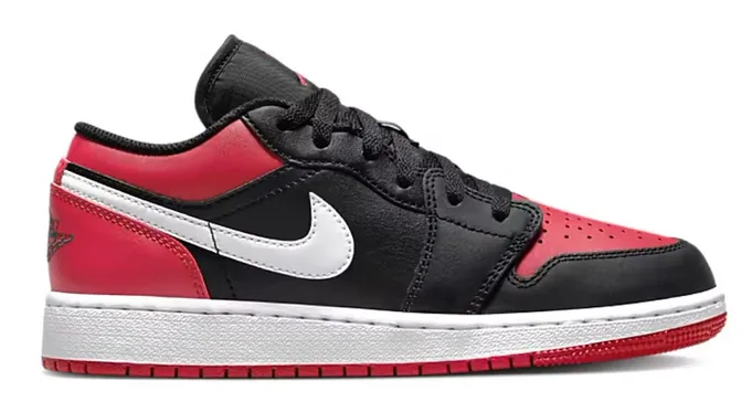 Angel Mood Urban Walk Jordan 1 Low Alternate Bred Toe (GS)