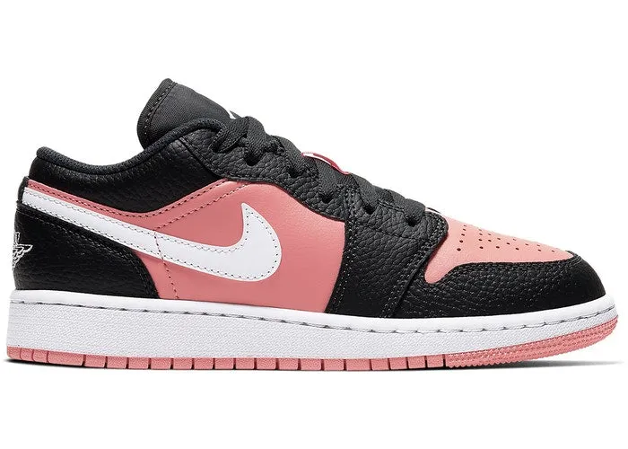 Jordan 1 Low Black Pink Quartz (GS) Calm Tone
