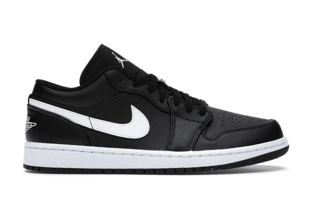 Jordan 1 Low Black White (W) Leather Upper King Walk