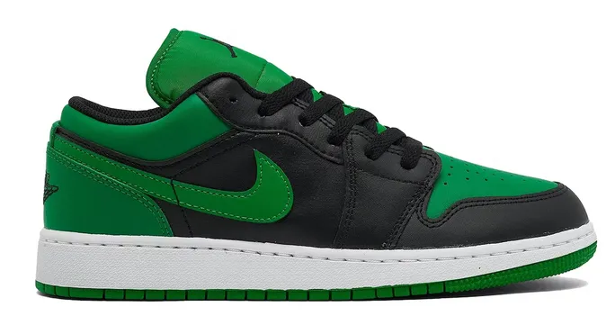 Enhanced grip Jordan 1 Low Lucky Green (GS)