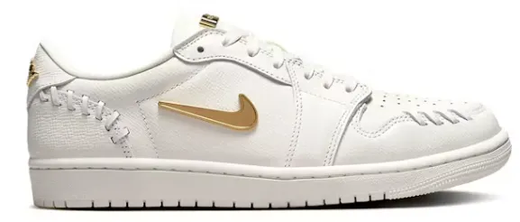 Jordan 1 Low Method of Make Sail Metallic Gold (Women's) Dual Tone Dynamic Edge