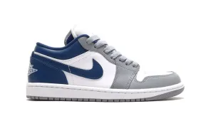 Jordan 1 Low Stealth French Blue (W) Lace Up