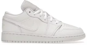Stable construction Lace Up Jordan 1 Low Triple White (GS)
