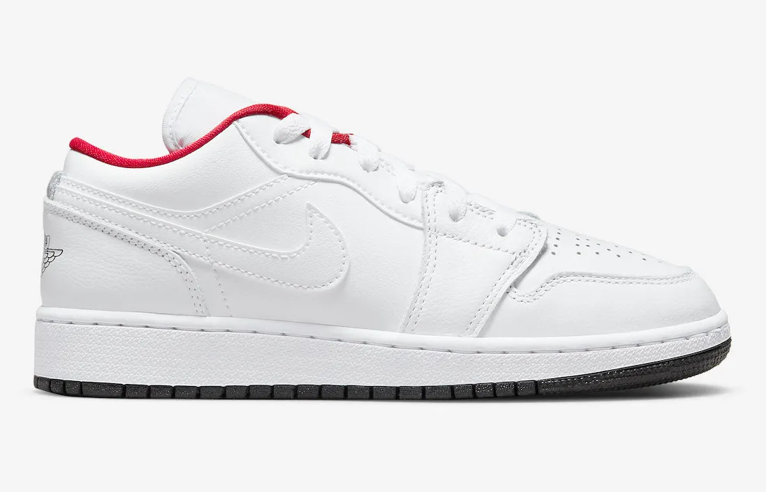 Jordan 1 Low White Red Black (GS) High Quality