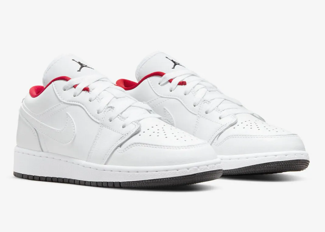 Jordan 1 Low White Red Black (GS) Shock absorption