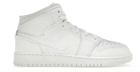 Jordan 1 Mid Triple White (2023) (GS) night walk Street Run