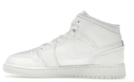 Star Edge Jordan 1 Mid Triple White (2023) (GS)