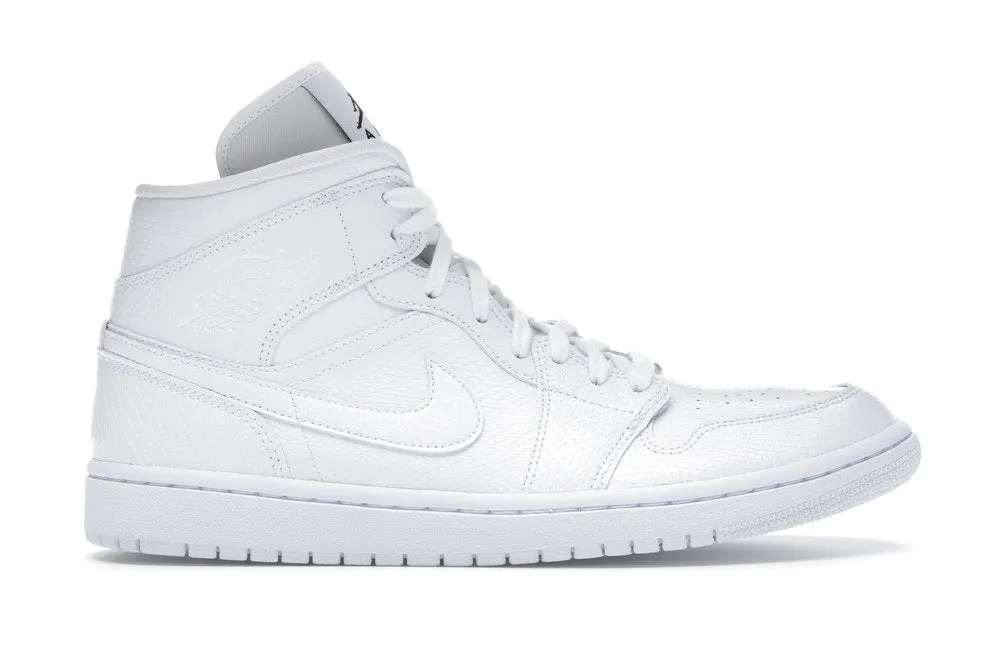 Jordan 1 Mid White Snakeskin (W) Breathable Road Trip
