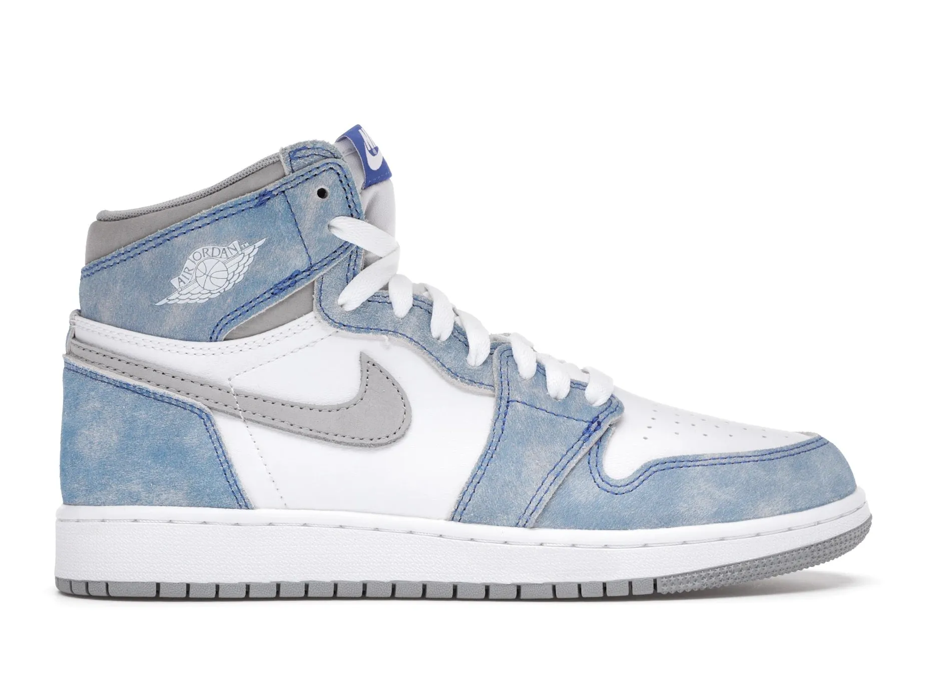 Jordan 1 Retro High Hyper Royal Smoke Grey (GS) Torsion control Comfort Shank