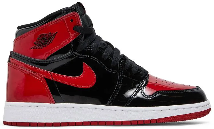 Jordan 1 Retro High OG Patent Bred (GS) Cushioned Base Work Commute